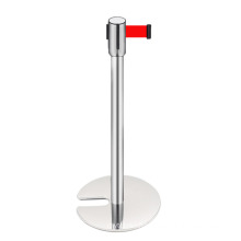 U Type Stainless Steel Queue Management and Crowd Control Retractable Rope Stanchion Barrier